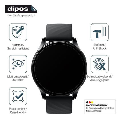 2x 9H Schutzfolie matt für OnePlus Nord Smartwatch Panzerfolie