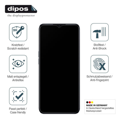 1x 9H Schutzfolie matt für OPPO A77 5G Panzerfolie
