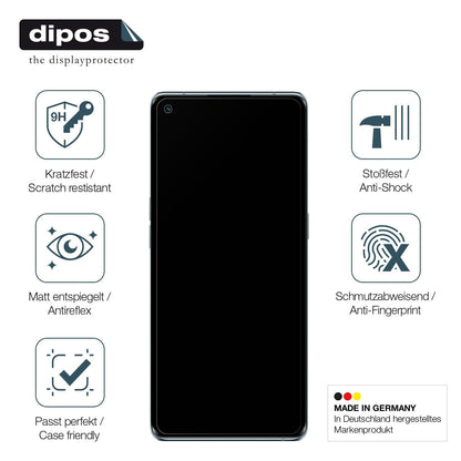 2x 9H Schutzfolie matt für Oppo Reno6 Pro 5G Panzerfolie