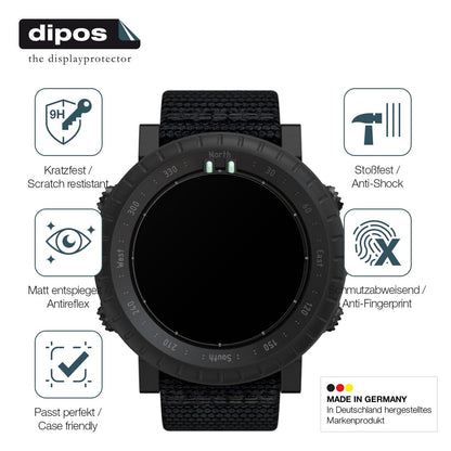 2x 9H Schutzfolie matt für Suunto Core Alpha Panzerfolie