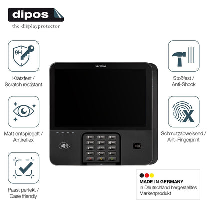 2x 9H Schutzfolie matt für Verifone M440 Panzerfolie