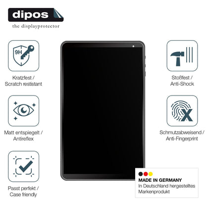 2x 9H Schutzfolie matt für AWOW 1019 Tablet Panzerfolie