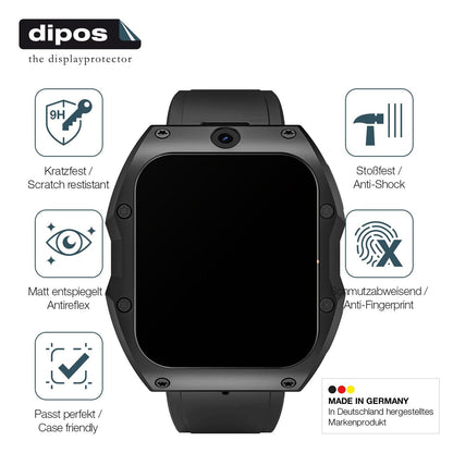 2x 9H Schutzfolie matt für Rogbid Model X Smartwatch Panzerfolie