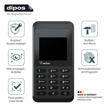 2x 9H Schutzfolie matt für Verifone e235 Panzerfolie