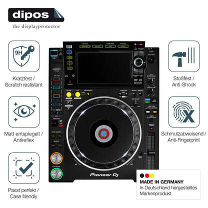2x 9H Schutzfolie matt für Pioneer CDJ-2000NXS2 Display Panzerfolie