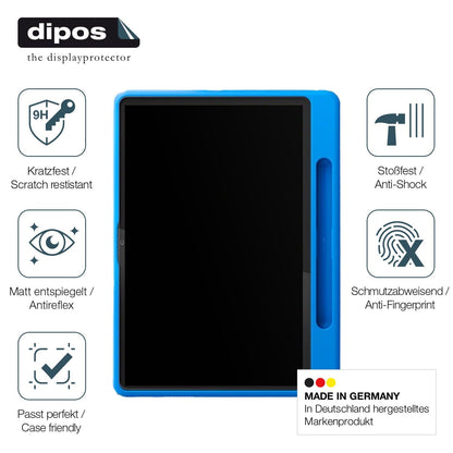 2x 9H Schutzfolie matt für Lenovo Tab 3.Gen 10.1 Zoll Kids Panzerfolie
