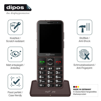 2x 9H Schutzfolie matt für myPhone Bueno LTE Panzerfolie