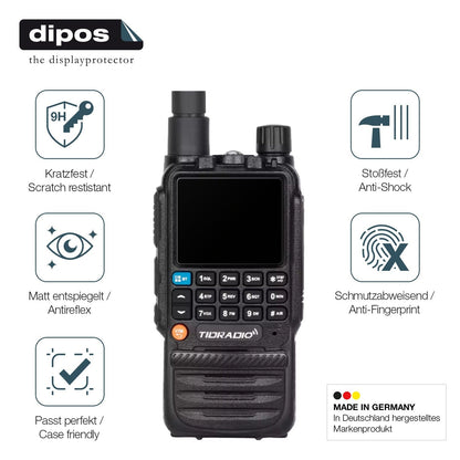 2x 9H Schutzfolie matt für Tidradio TD-H3 Panzerfolie