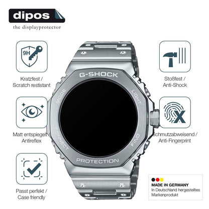 2x 9H Schutzfolie matt für Casio G-Shock GM-B2100D Panzerfolie