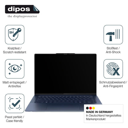 2x 9H Schutzfolie matt für Lenovo Yoga Slim 7 14Q8X9 Panzerfolie