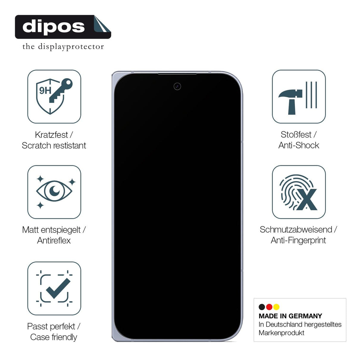 2x 9H Schutzfolie matt für Google Pixel 10 Pro Fold Aussen-Display Panzerfolie