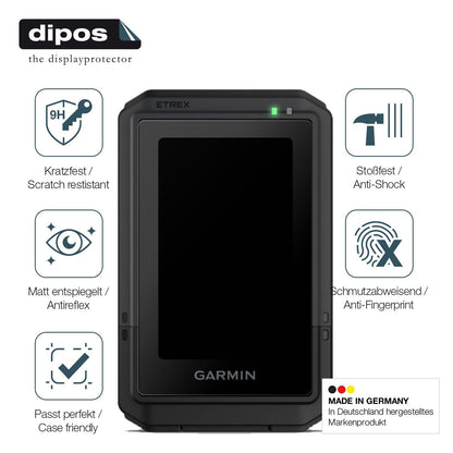 2x 9H Schutzfolie matt für Garmin eTrex Touch 2025 Panzerfolie