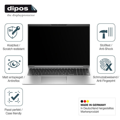 2x 9H Schutzfolie matt für HP EliteBook 860 G11 16 Zoll Panzerfolie