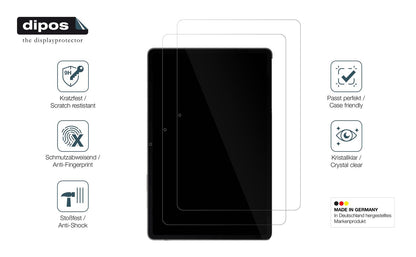 2x 9H Schutzfolie matt für Samsung Galaxy Tab S9FE+ Panzerfolie
