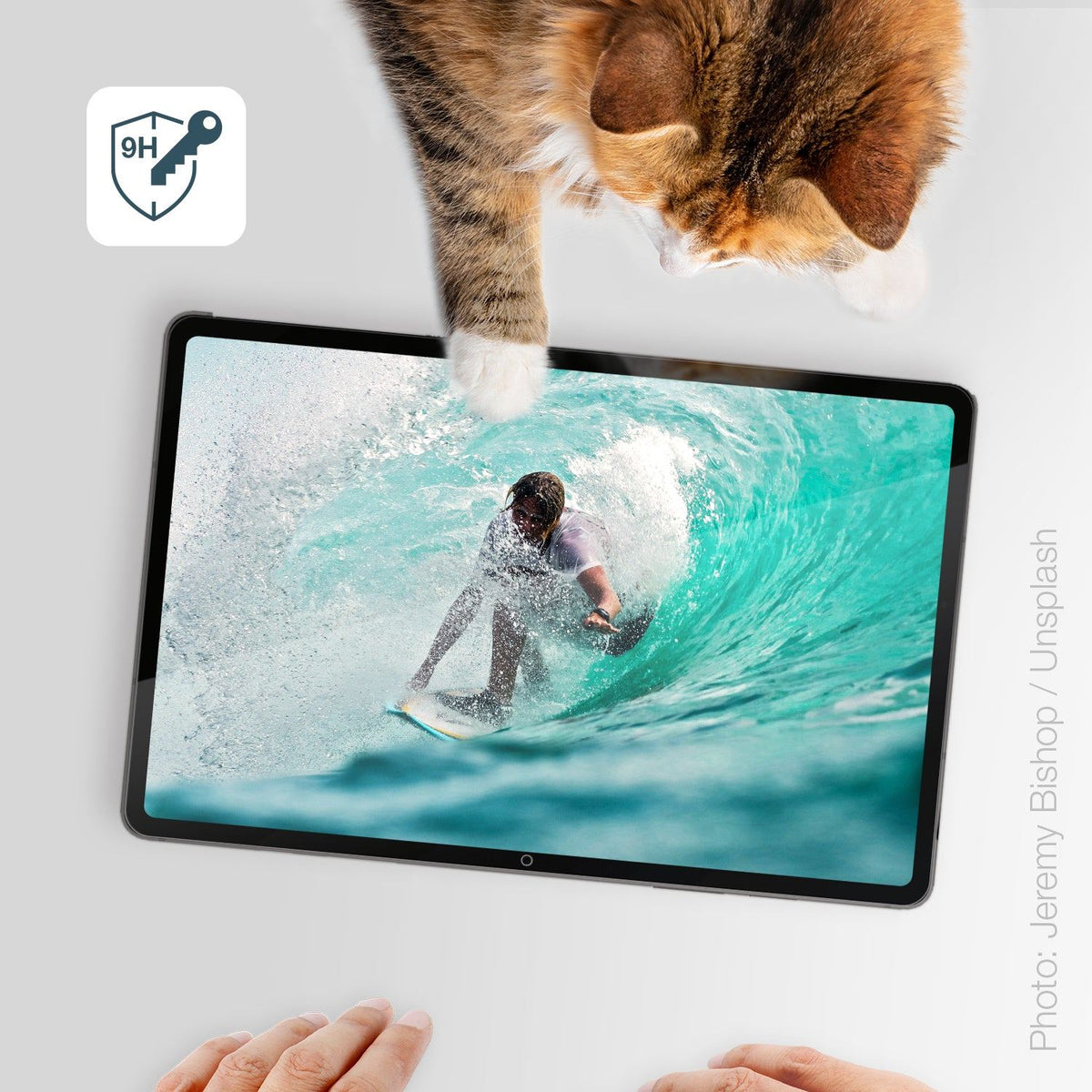 2x 9H Schutzfolie matt für Samsung Galaxy Tab S9FE+ Panzerfolie