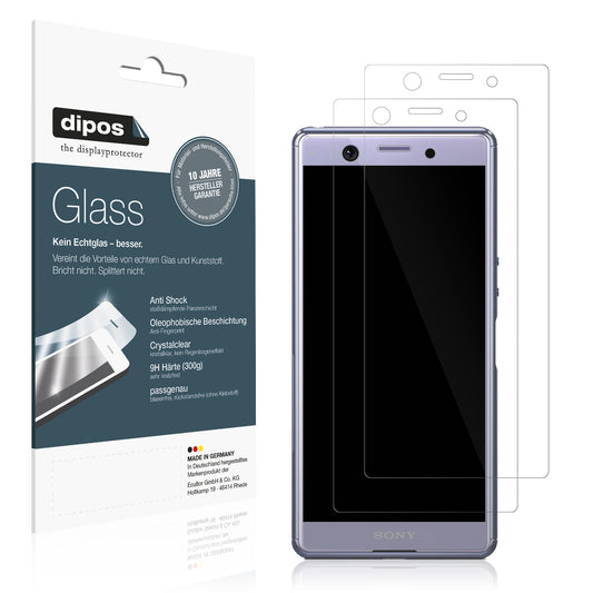 Klare Displayschutzfolie von dipos passend für Sony Xperia Ace SO-02L, 9H kratzfest und blasenfrei montiert