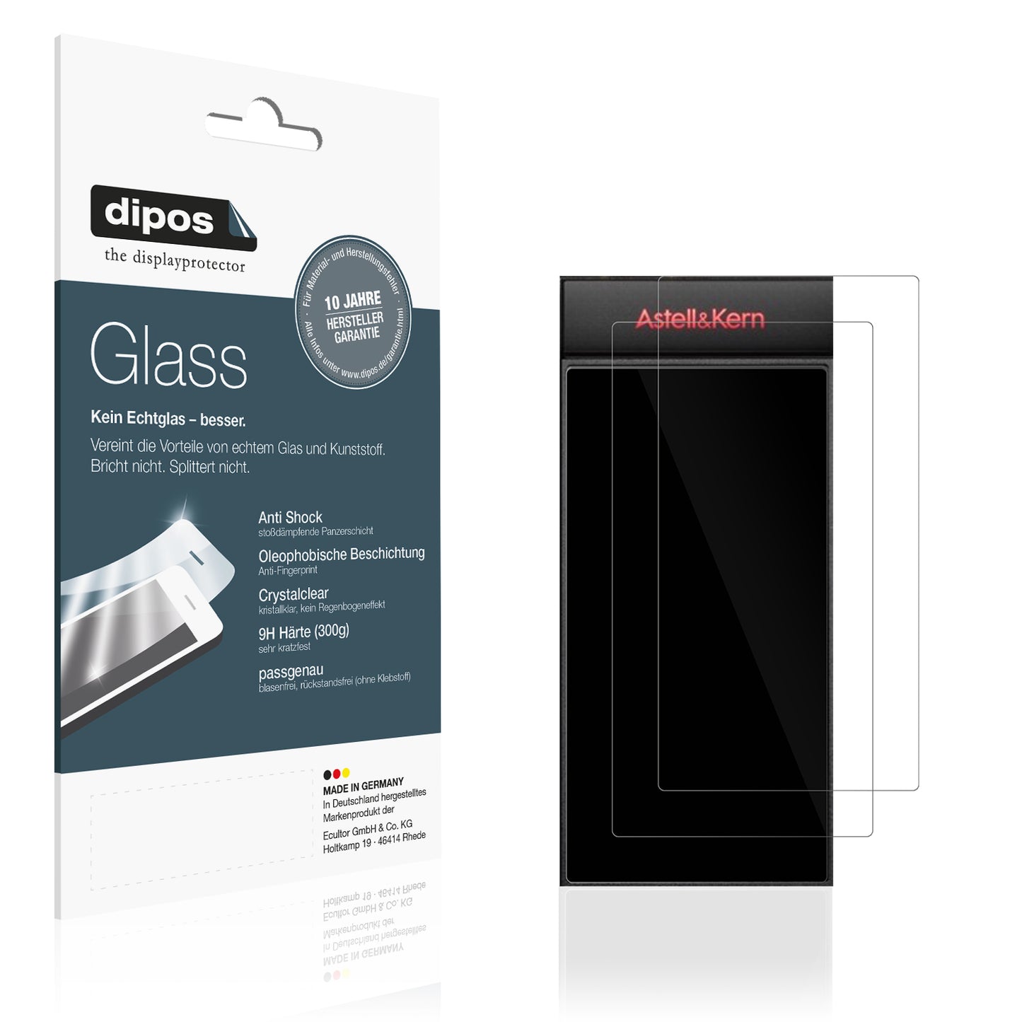 2x 9H Schutzfolie für Astell Kern ACRO CA1000T Panzerfolie