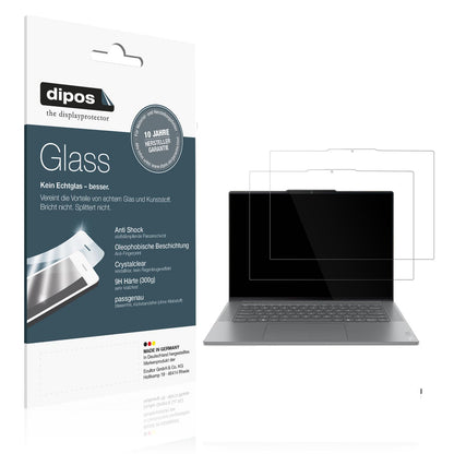 2x 9H Schutzfolie für Lenovo Yoga Slim 7 15ILL9 Panzerfolie