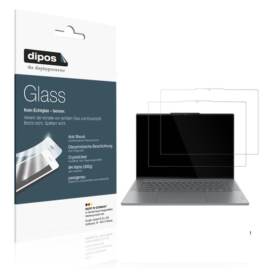 2x 9H Schutzfolie für Lenovo Yoga Slim 7 15ILL9 Panzerfolie