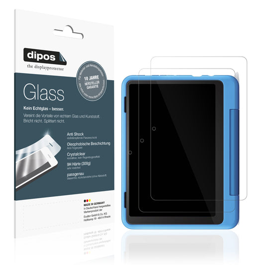 2x 9H Schutzfolie für Amazon Fire HD 8 Kids Pro 2024 Panzerfolie