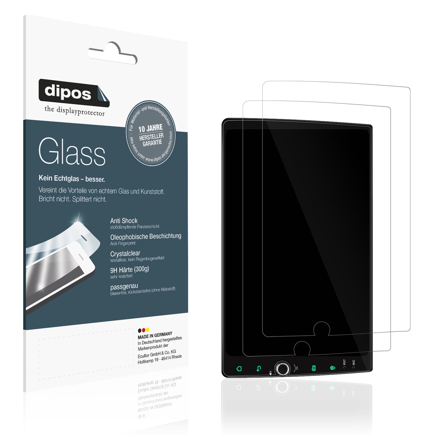 Displayschutzfolie passend für Joying JY-HZ146N4 10.1 Zoll
