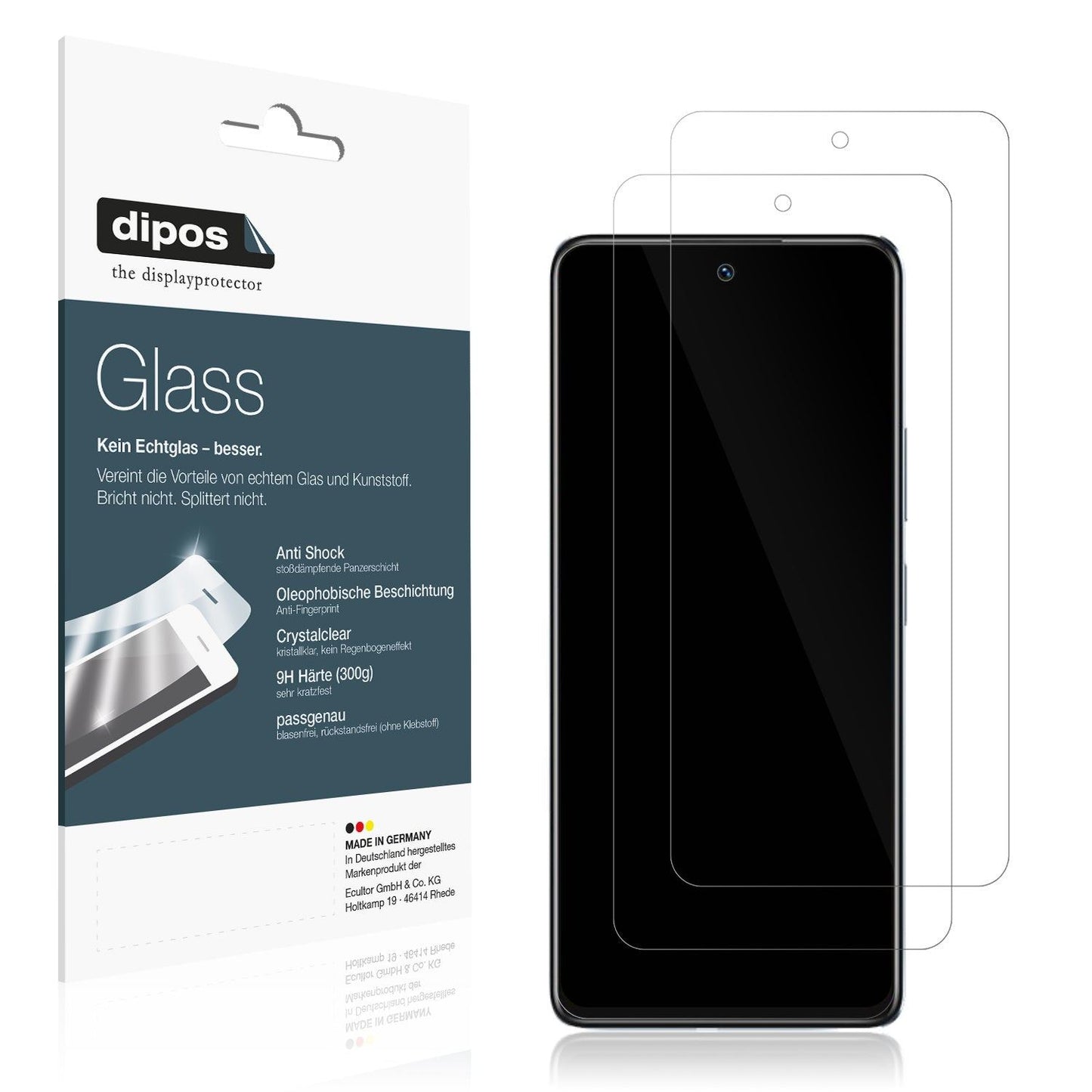 2x 9H Schutzfolie für Infinix Note 30 Panzerfolie