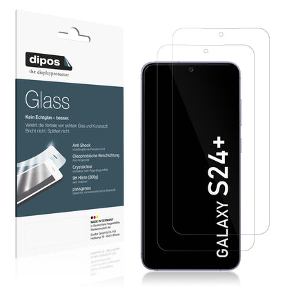 2x 9H Schutzfolie für Samsung Galaxy S24+ Panzerfolie