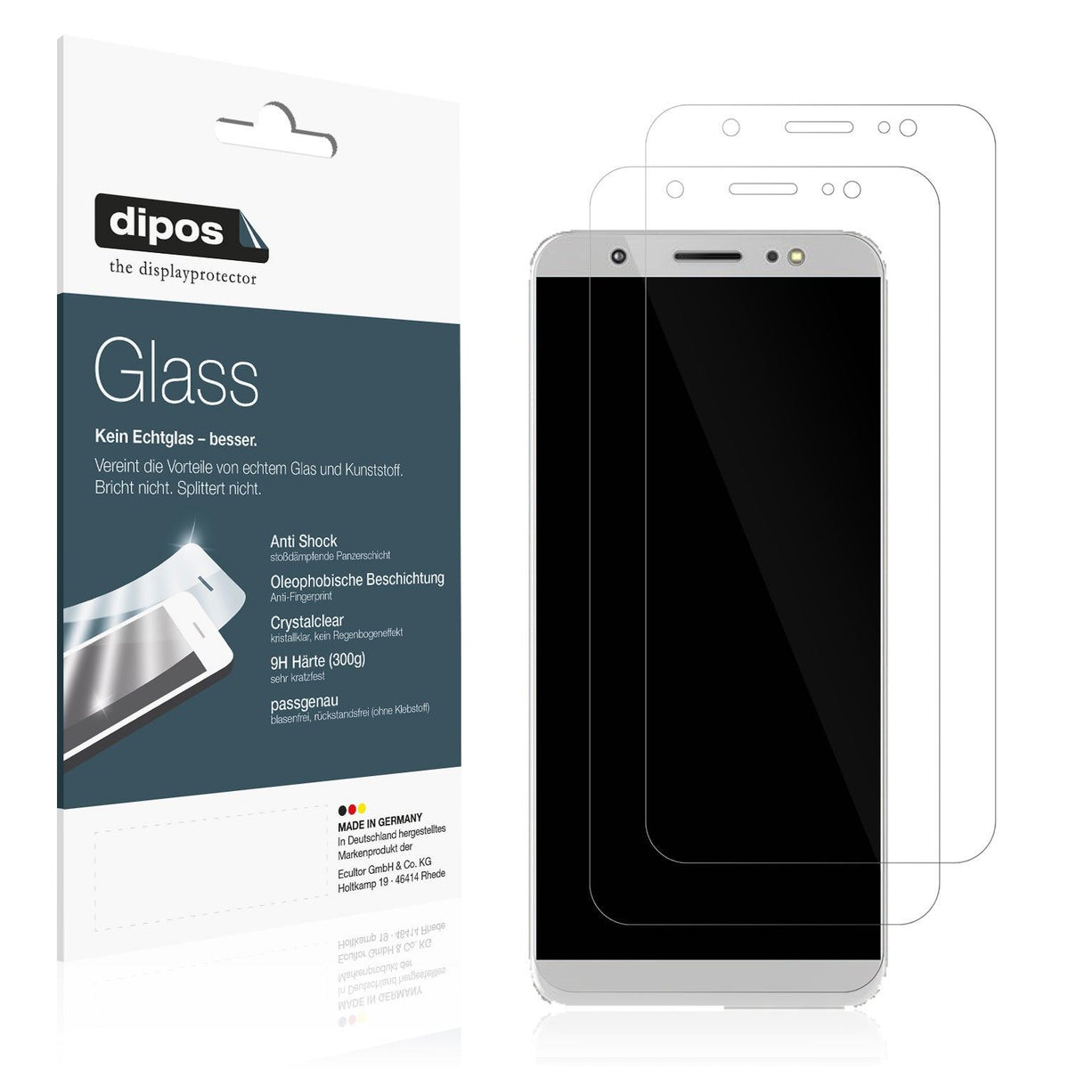 1x 9H Schutzfolie für Tecno Camon I Panzerfolie