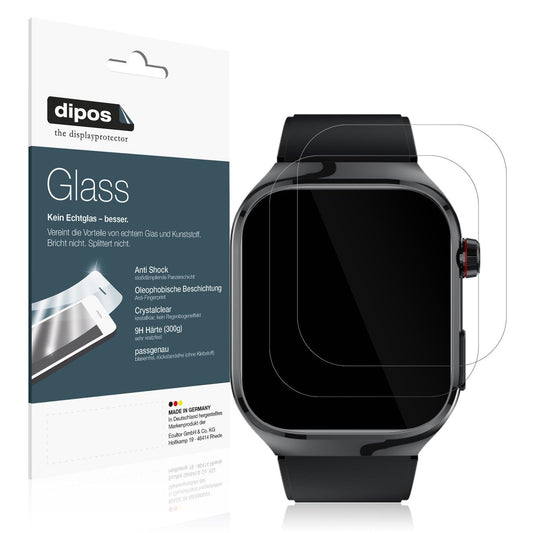 2x 9H Schutzfolie für TK16 Smartwatch 2.04 Zoll Panzerfolie