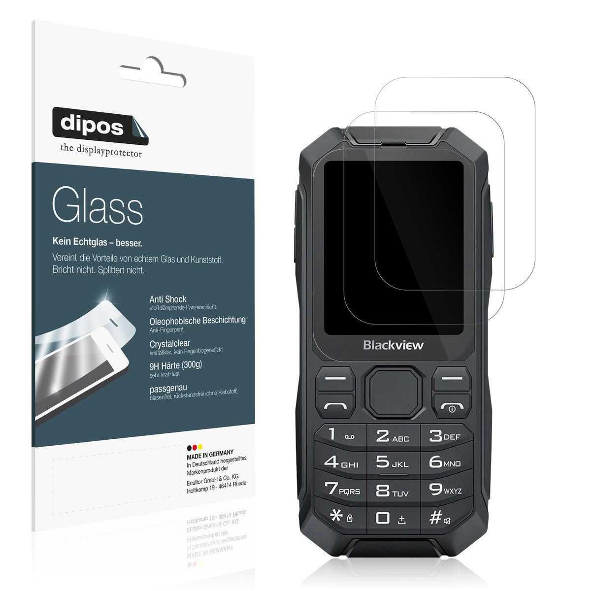 2x 9H Schutzfolie für Blackview N1000 Panzerfolie
