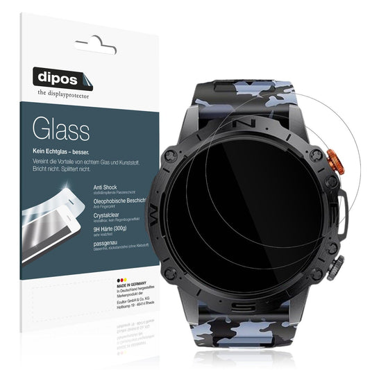 2x 9H Schutzfolie für Lige 1.43 Zoll Smartwatch Panzerfolie