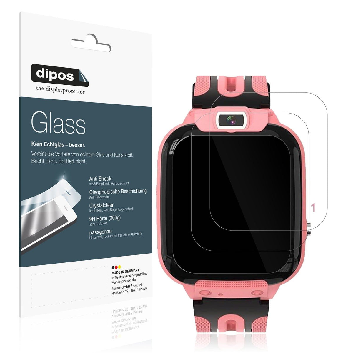 2x 9H Schutzfolie für Clleylise Kinder Smartwatch Panzerfolie
