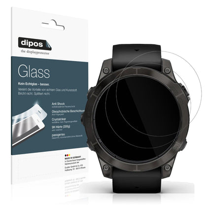 2x 9H Schutzfolie für Garmin Fenix 7 Pro 42mm Panzerfolie