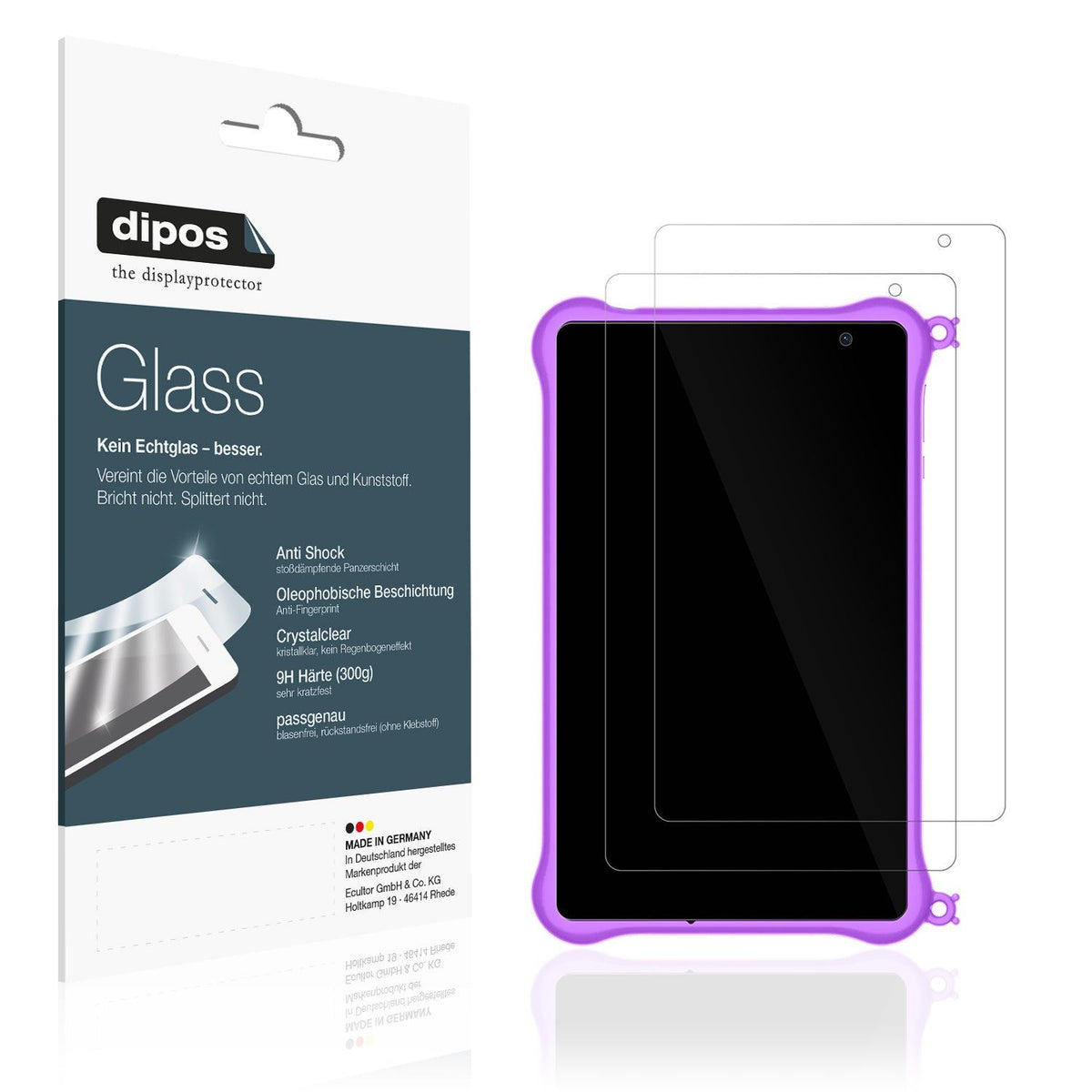 2x 9H Schutzfolie für Blackview Tab 50 Kids 8 Zoll Panzerfolie