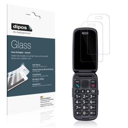 2x 9H Schutzfolie für Panasonic KX-TU550EXC Panzerfolie