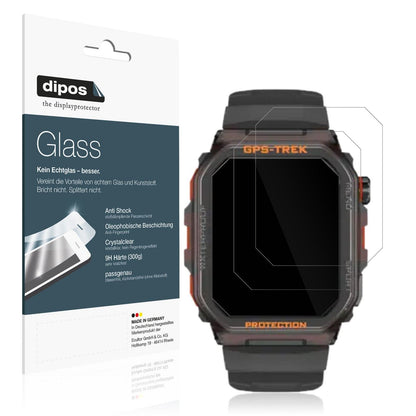 2x 9H Schutzfolie für Rogbid Tank G2 Smartwatch Panzerfolie
