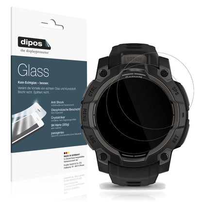 2x 9H Schutzfolie für Garmin Instinct 3 45mm Panzerfolie