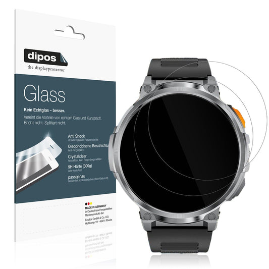 2x 9H Schutzfolie für FOXBOX FV6 Smartwatch 1.85 Zoll Panzerfolie