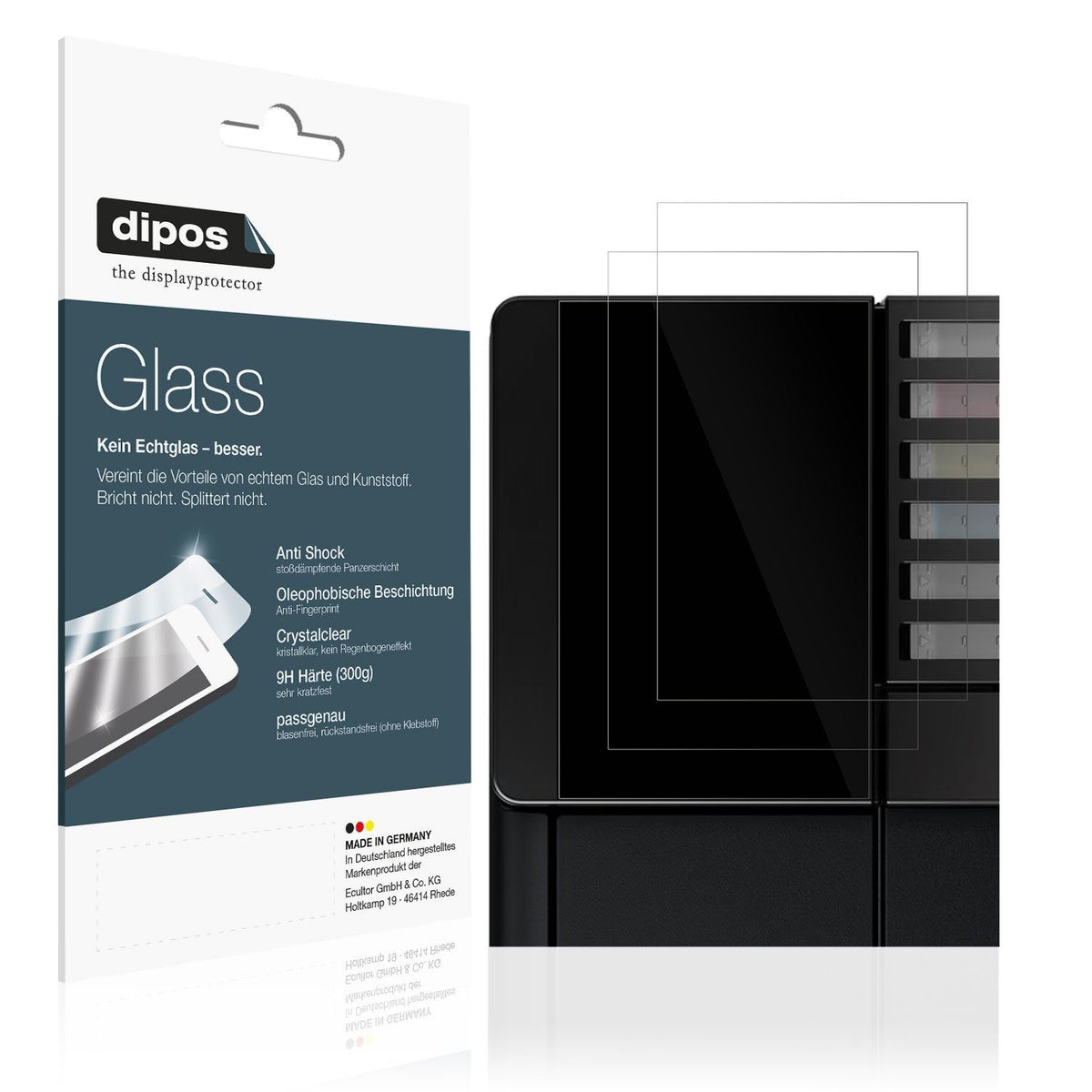 2x 9H Schutzfolie für Epson EcoTank ET-8550 Panzerfolie