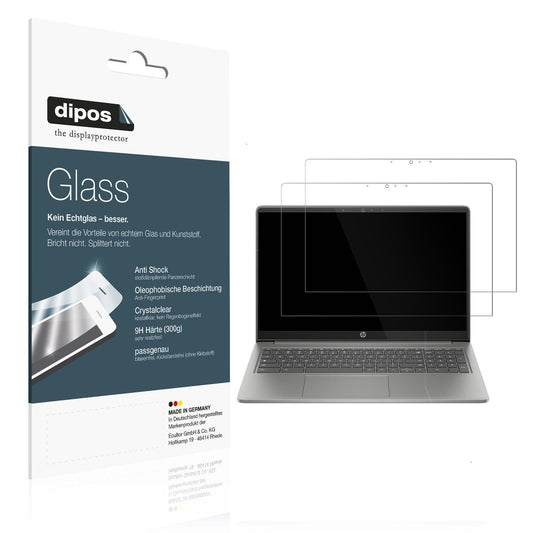 2x 9H Schutzfolie für HP Chromebook Plus 15a-nb Panzerfolie