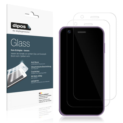 2x 9H Schutzfolie für SOYES XS16 Mini Smartphone Panzerfolie