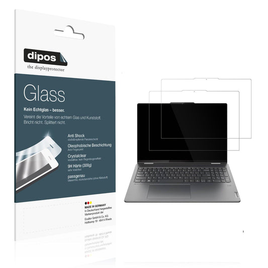2x 9H Schutzfolie für Lenovo Yoga Pro 7i Aura Edition Panzerfolie