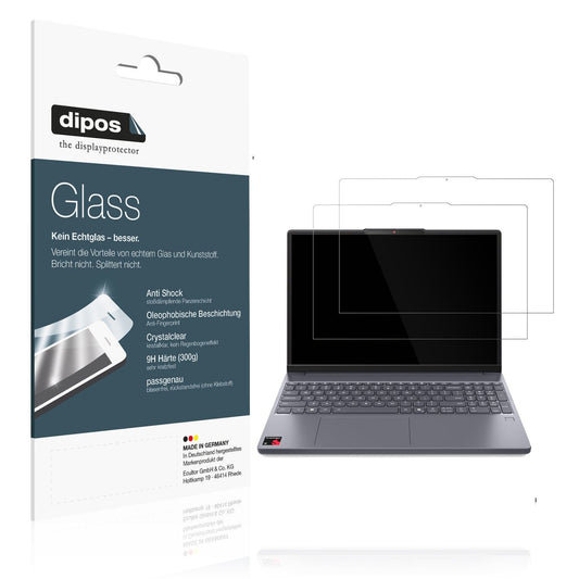 2x 9H Schutzfolie für Lenovo IdeaPad Slim 3x Panzerfolie