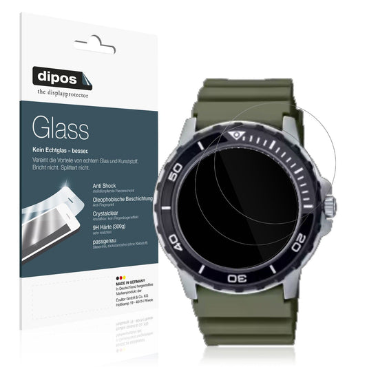 2x 9H Schutzfolie für Casio MTD-125D Panzerfolie