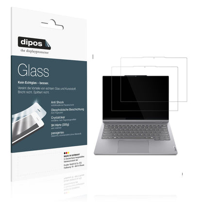 2x 9H Schutzfolie für Lenovo ThinkBook 14 2-in-1 Gen 5 21SQ0008GE Panzerfolie
