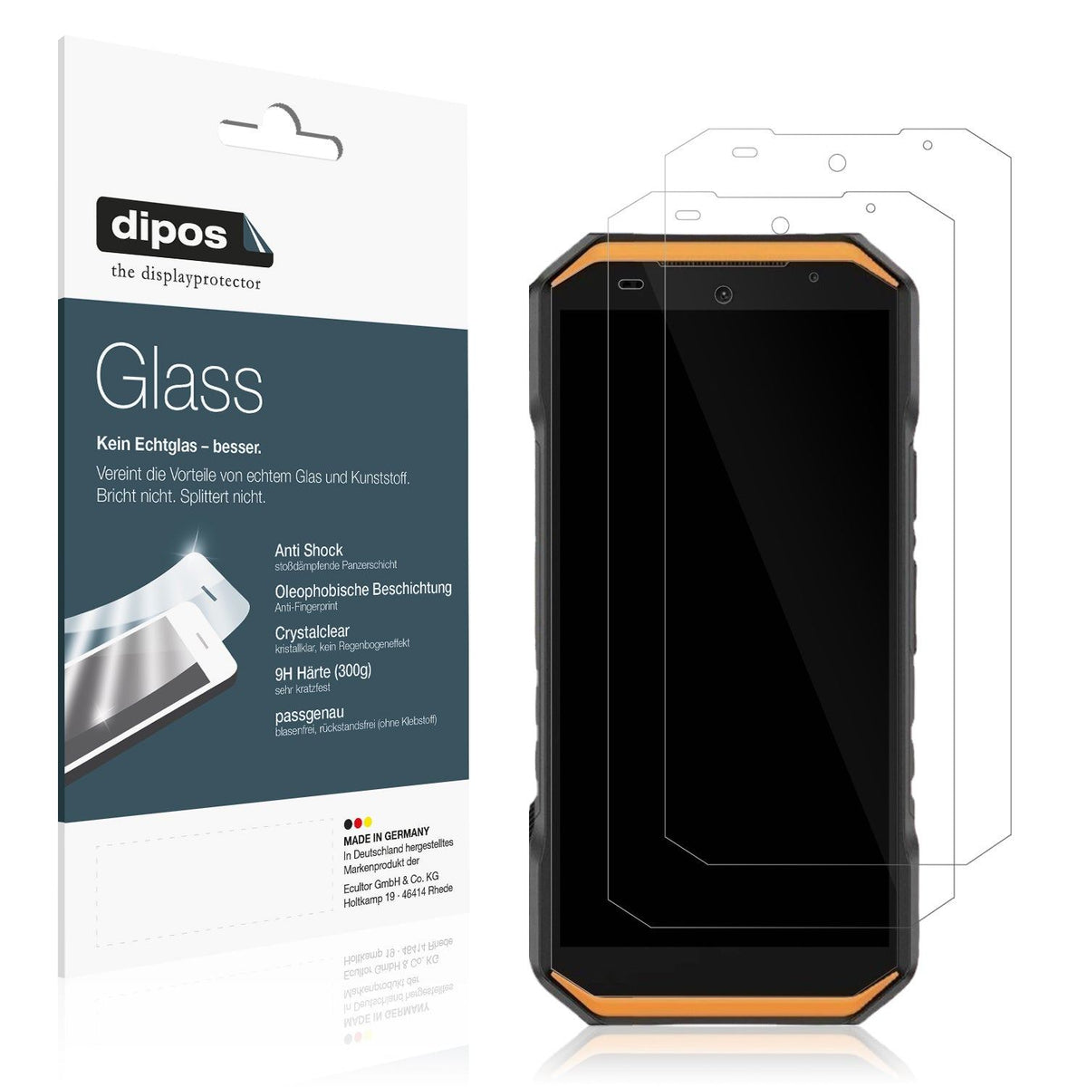 2x 9H Schutzfolie für Ulefone Armor X32 Pro Panzerfolie
