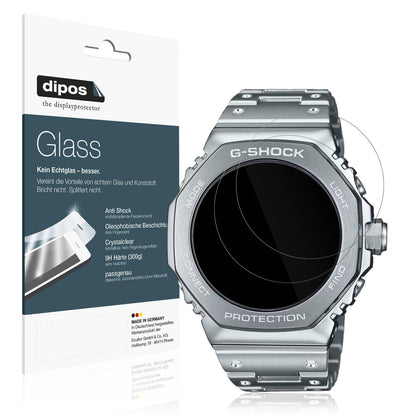 2x 9H Schutzfolie für Casio G-Shock GM-B2100D Panzerfolie