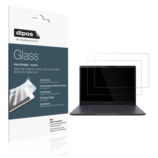 2x 9H Schutzfolie für Asus ExpertBook B3 B3405 Panzerfolie