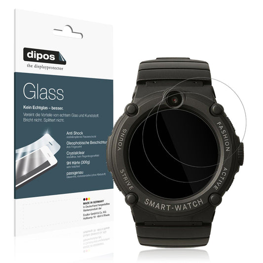 2x 9H Schutzfolie für Watchmark GPS Watch Kids Panzerfolie