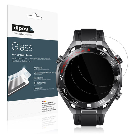 2x 9H Schutzfolie für Huawei Watch Ultimate 2 Black Panzerfolie